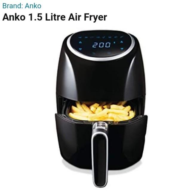 Original ANKO 1.5 Litre Air Fryer, TV & Home Appliances, Kitchen