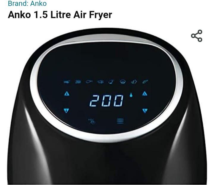 Original ANKO 1.5 Litre Air Fryer, TV & Home Appliances, Kitchen Appliances, Fryers on Carousell