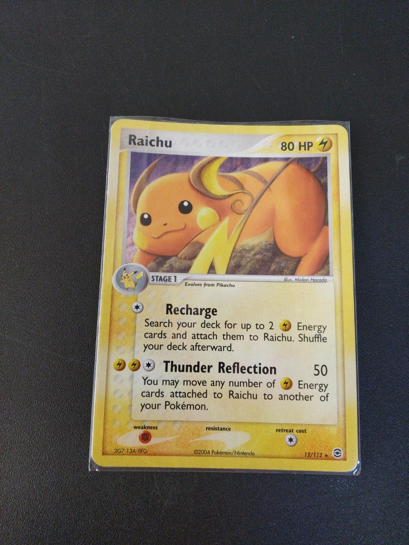 Pokemon TCG Raichu Holo Rare - EX Fire Red & Leaf Green, Hobbies & Toys,  Toys & Games on Carousell