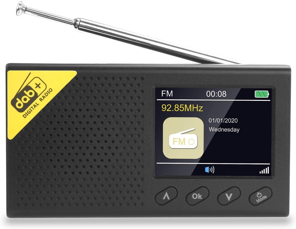 "Portable DAB Radio, Bluetooth Stereo DAB Radio Digital DAB +, FM with