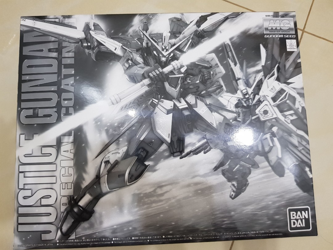 Premium Bandai MG 1/100 Justice Gundam Special Coating, Hobbies & Toys ...