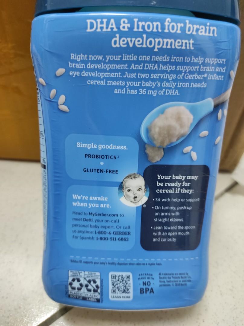 Gerber sale rice dha