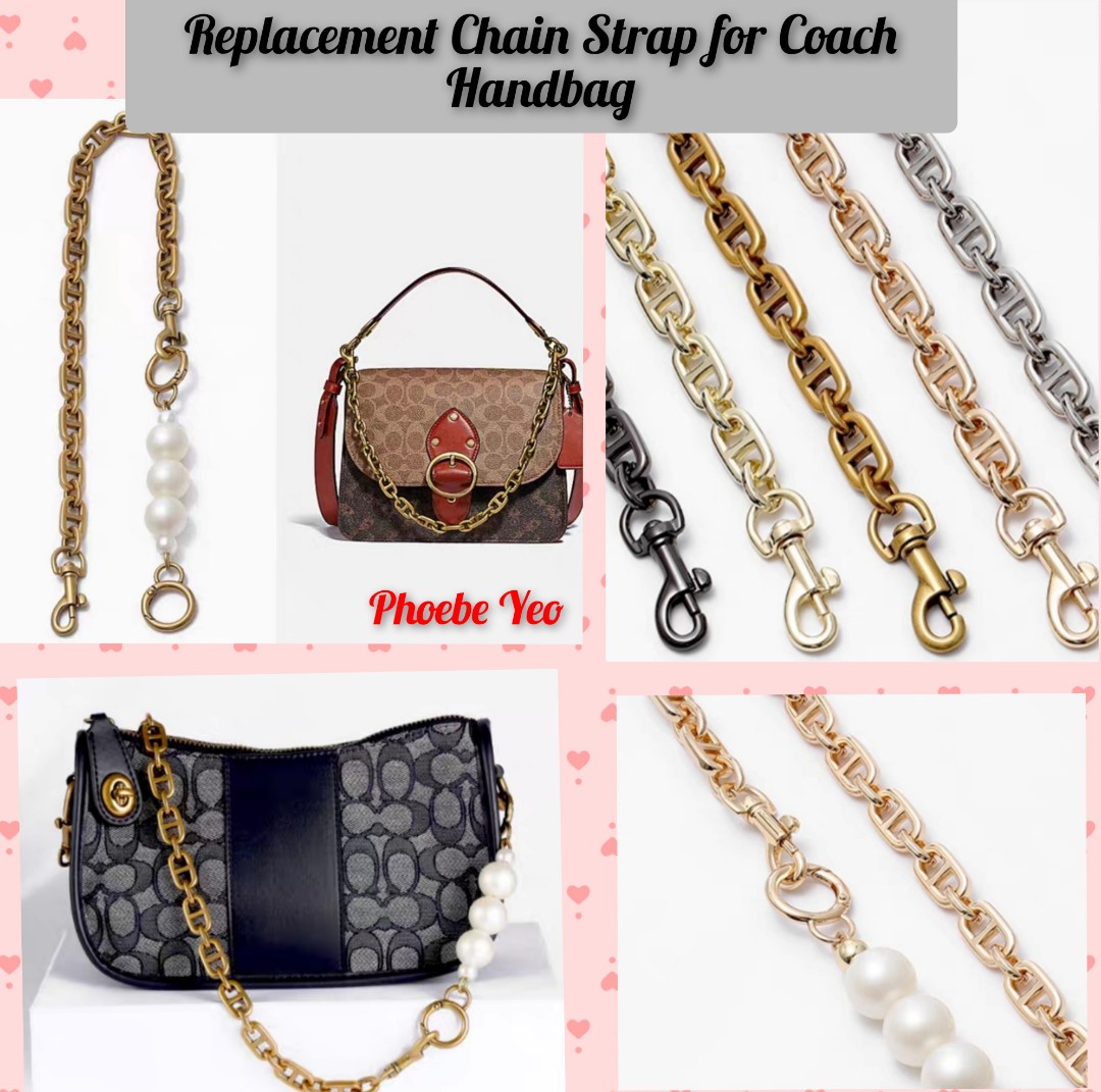 Coach Nolita 19 comparison leather and chain strap | mod shots - YouTube