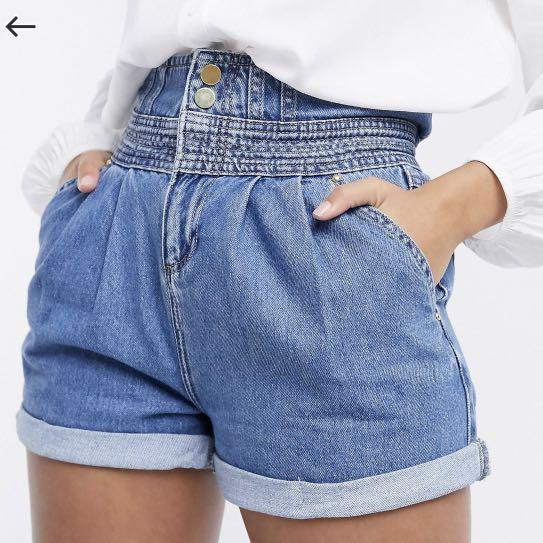 River island paperbag shorts top