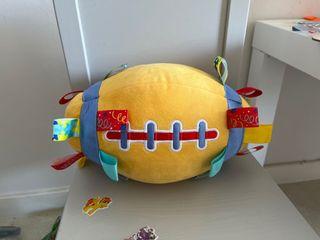 Rugby ball with rattle