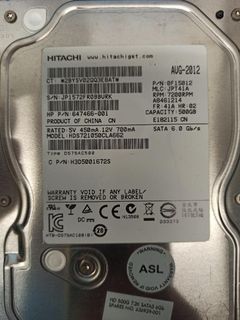 SATA 3.5 硬碟 500GB及1TB