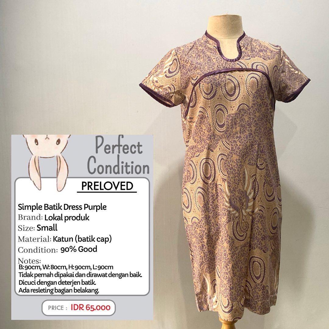 Simple sales batik dress