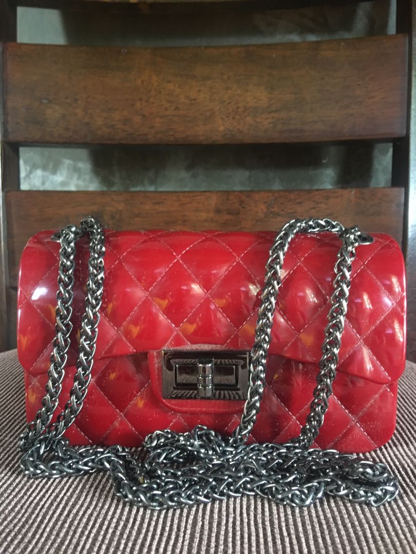 Red jelly bag on sale