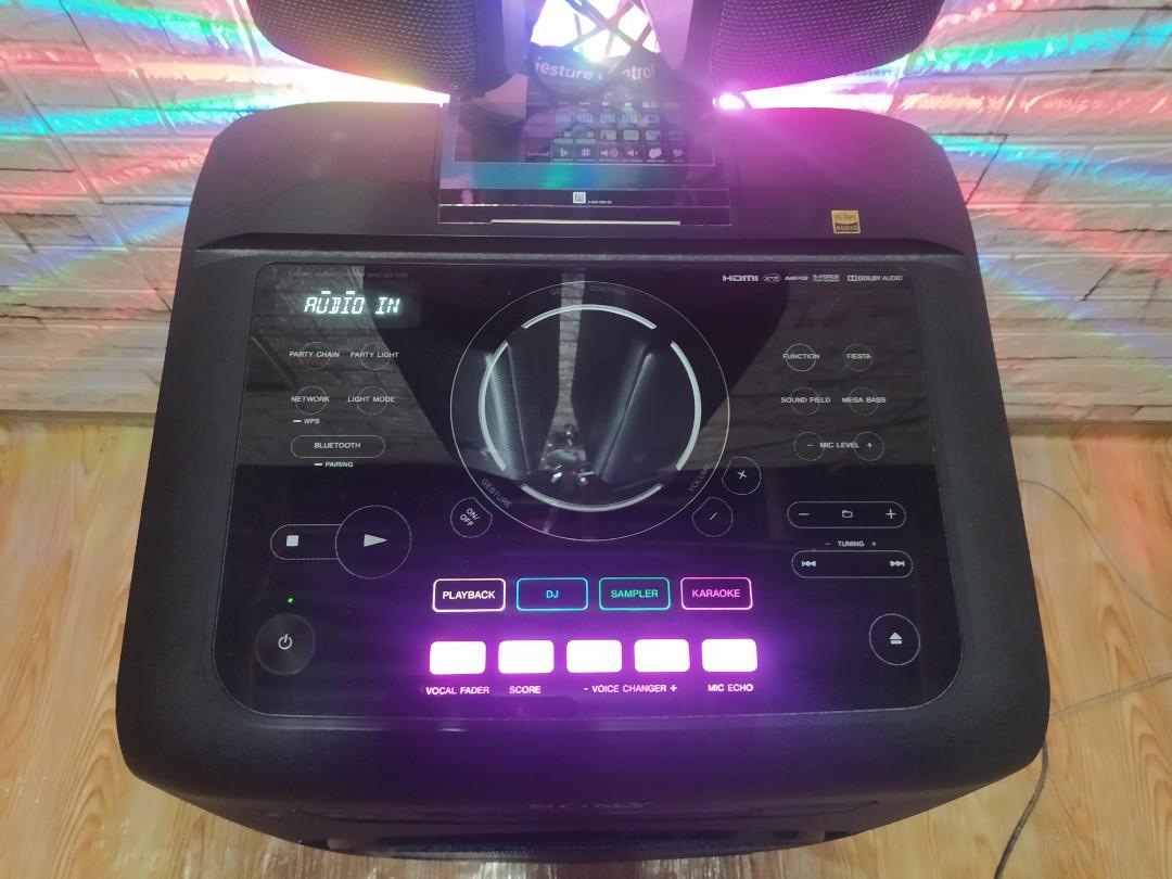 Sony Hi-Fi MHC-GT7DW (Category: Soundbars, Speakers & Amplifiers) located in Pasig City. Submitted by tomden (Listing ID 241156833, Image 3). Description: Original Price 49,999 Sale 29,999 Rarely Used No issue Test All you want For pick up only Hi-Res Audio - 2400W RMS High Power DVD/CD/Dual USB/HDMI (ARC)/Bluetooth/NFC/Tuner/Audio inWith Smart high power, It makes overwhelming Sound Pressure & Massive Bass and high quality sound with Hi-res. Wir