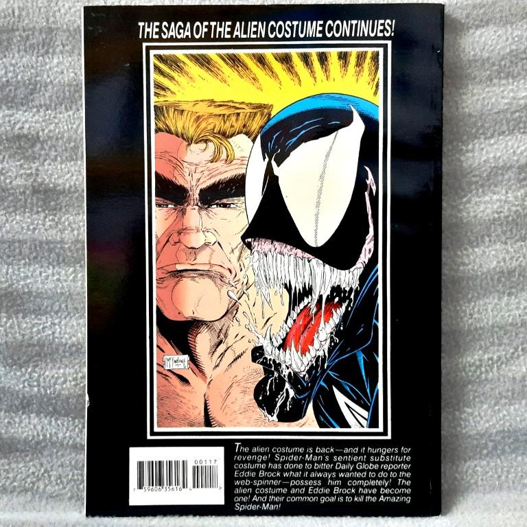 Spider-Man vs Venom TPB #1 1st Print (Marvel Comics) Todd McFarlane, David  Michelinie (HTF), Hobbies & Toys, Books & Magazines, Comics & Manga on  Carousell