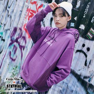 STAYREAL x Keith Haring 凱斯哈林拼接連帽T