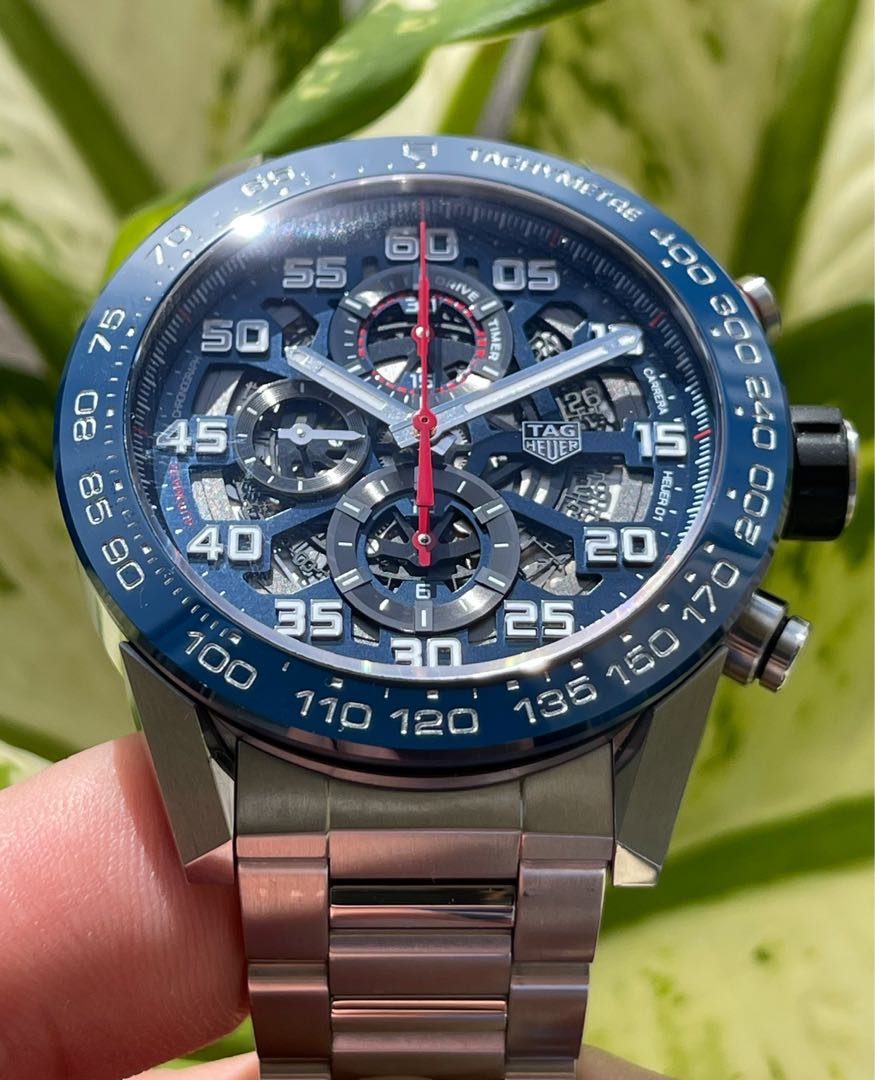 Tag Heuer Carrera Heuer 01 Blue Skeleton Red Bull Racing Special