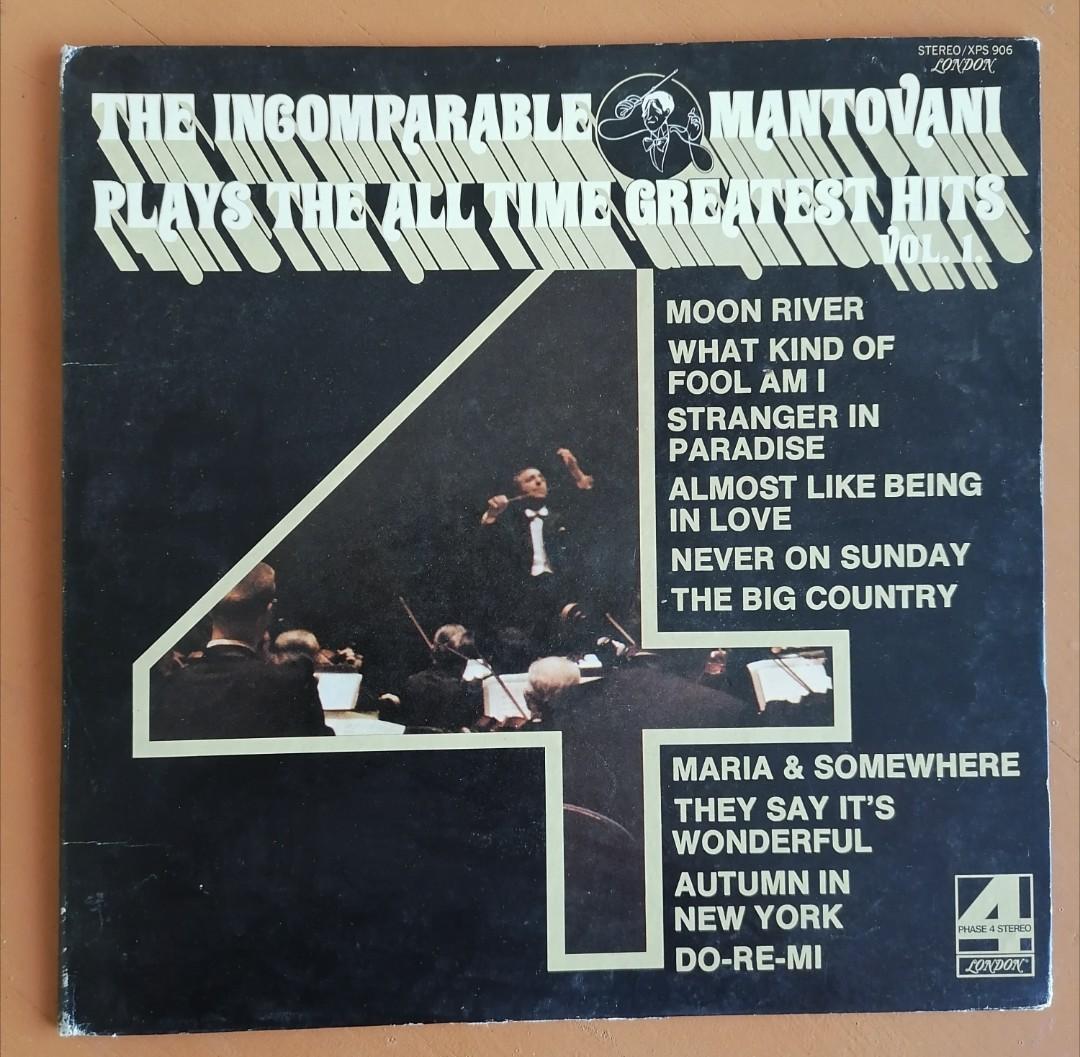 The Incompatible MANTOVANI Plays the All tune Greatest Hits Vol 1, Hobbies   Toys, Music  Media, Vinyls on Carousell