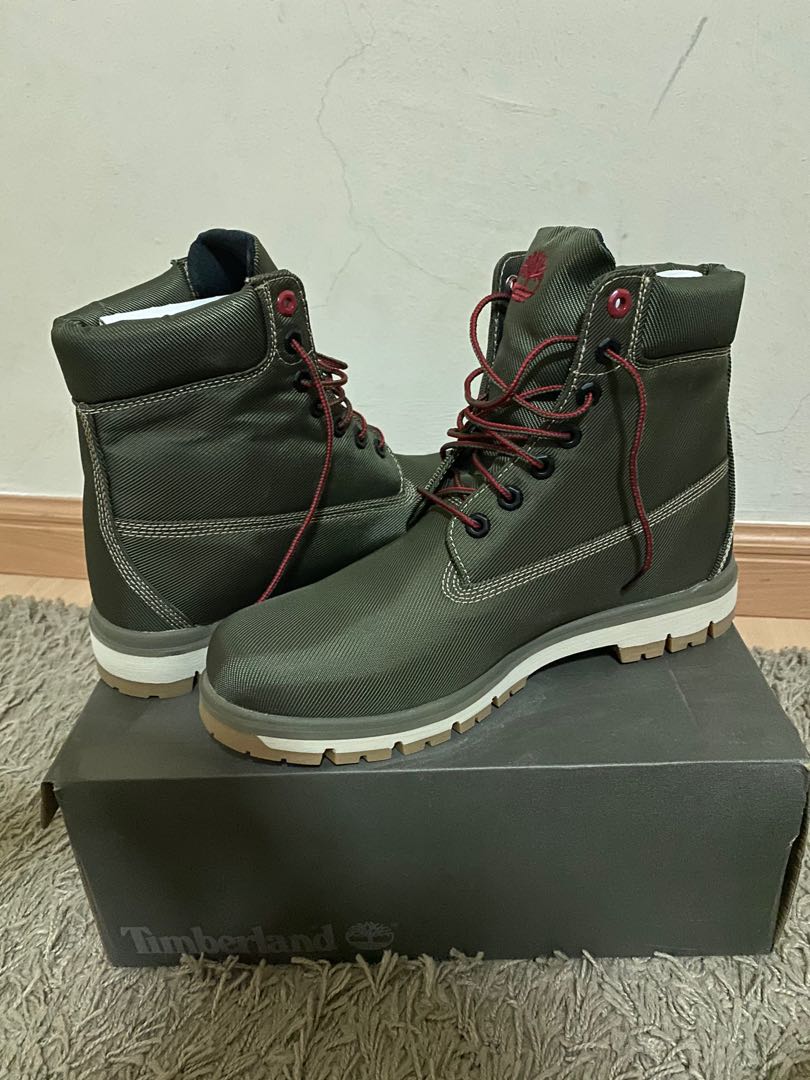 Canvas timberland clearance boots