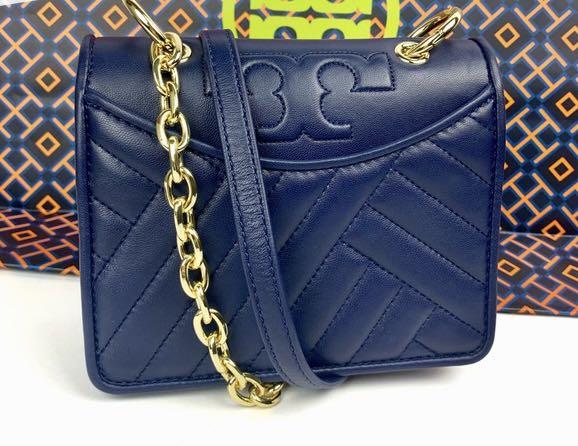 Tory Burch Alexa Mini Crossbody Bag in Navy Blue Luxury Bags Wallets on Carousell