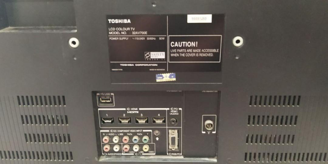 TV rosak (Toshiba 32 inch), TV & Home Appliances, TV & Entertainment