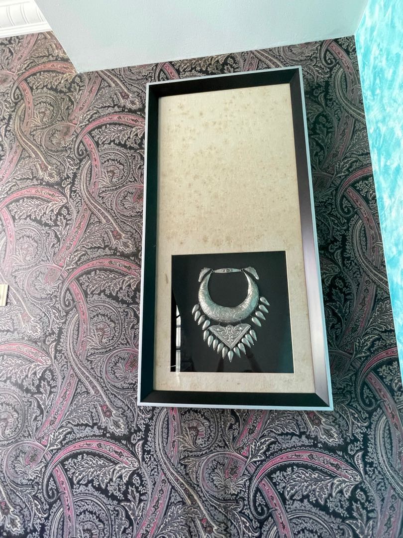 Unique vintage necklace wall art, Furniture & Home Living, Home Decor