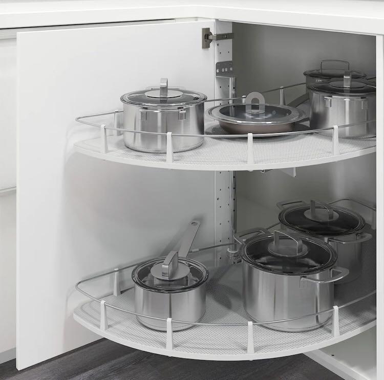 Utrusta IKEA pull out shelves for corner Furniture & Home