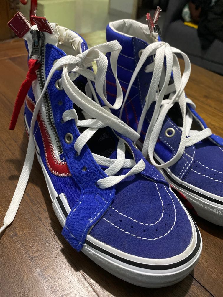 Vans sk8 hi cap white hot sale