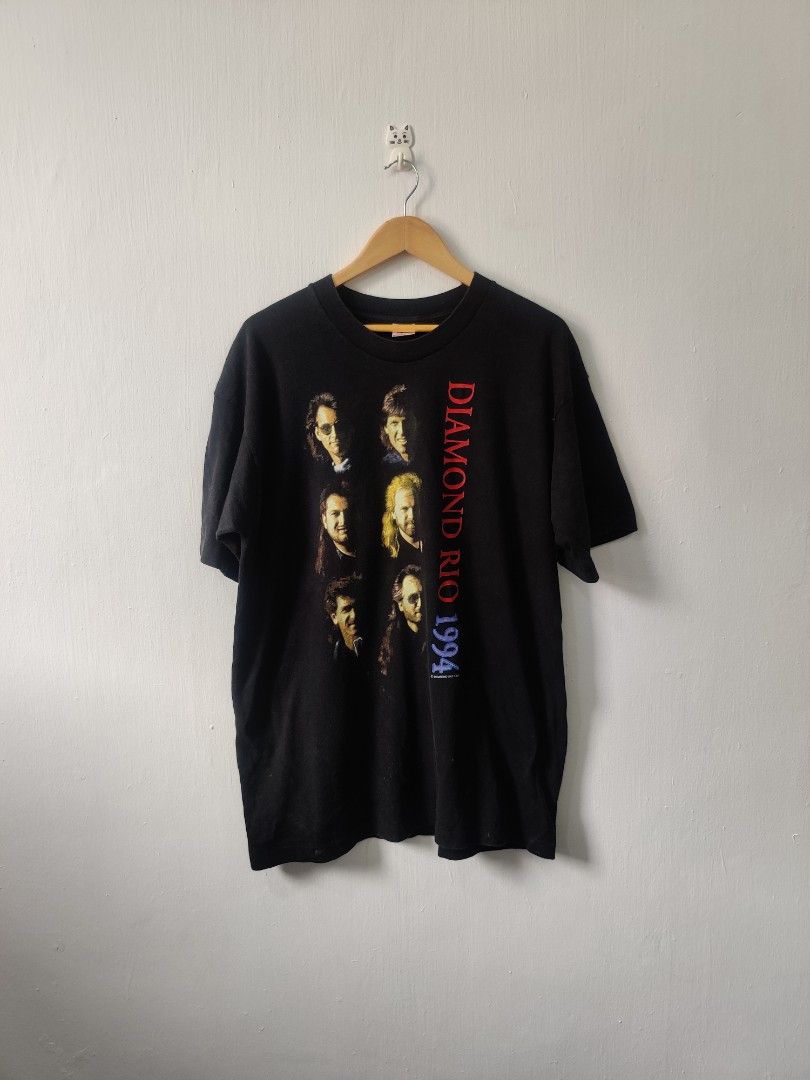 Vintage 90s diamond rio band shirt, Men's Fashion, Tops & Sets, Tshirts ...