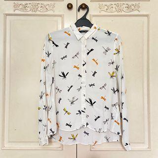 Zara White Shirt (Kemeja Blouse)