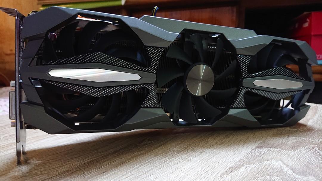 Zotac GTX1070 Extreme Plus OC 4 fans Fullset with box poster CD software