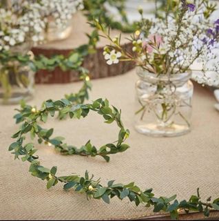10m 100LED Tiny Leaf Garland Fairy Light Decor LED Copper Wire String Lights For Wedding Forest Table Christmas Home Party Decoration