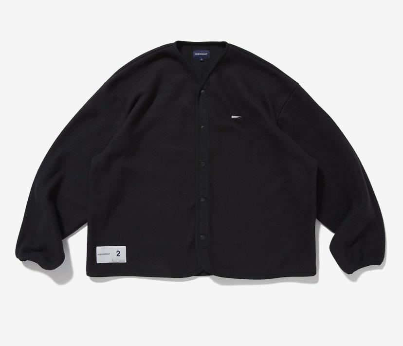 現貨正品Descendant 21FW KNOT FLEECE CARDIGAN 212ATDS-CSM34 (Black