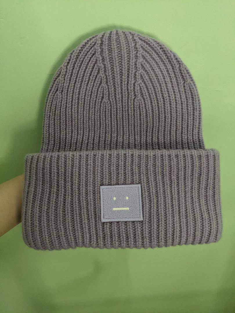 Acne Studios Light Purple Beanie, 名牌 