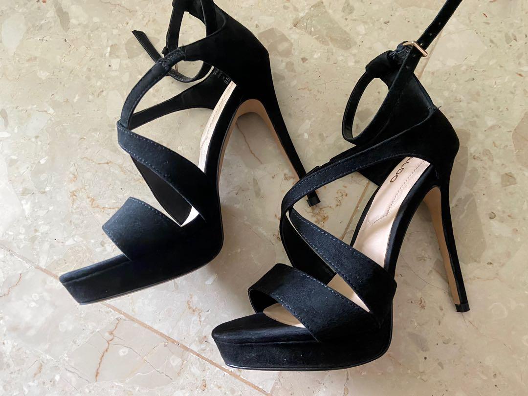 Aldo black top high heels