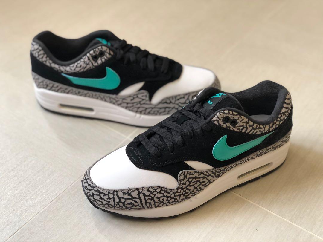 Atmos x Nike Air max 1 elephant print retro us 8, 男裝, 鞋, 波鞋- Carousell