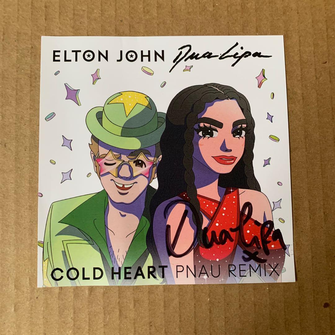 Elton John & Dua Lipa - “Cold heart (PNAU Remix) Dua lipa signed CD single