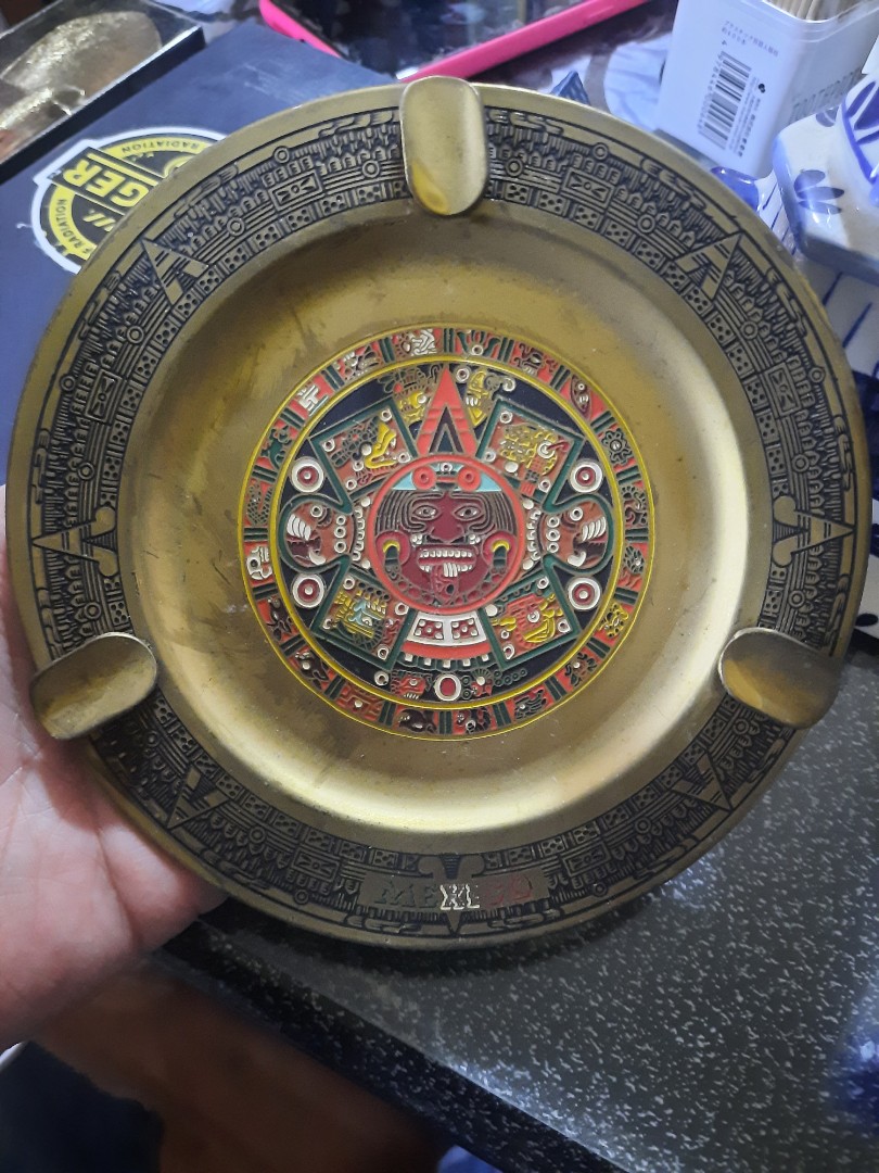 Aztec designed ashtray, Hobbies & Toys, Memorabilia & Collectibles ...