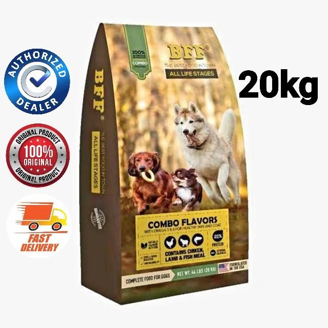 BFF Dog Food Chicken Lamb Fish Formula 20Kg Combo Flavours All Life Stages AUTHORIZED SELLER Original Seal Packing