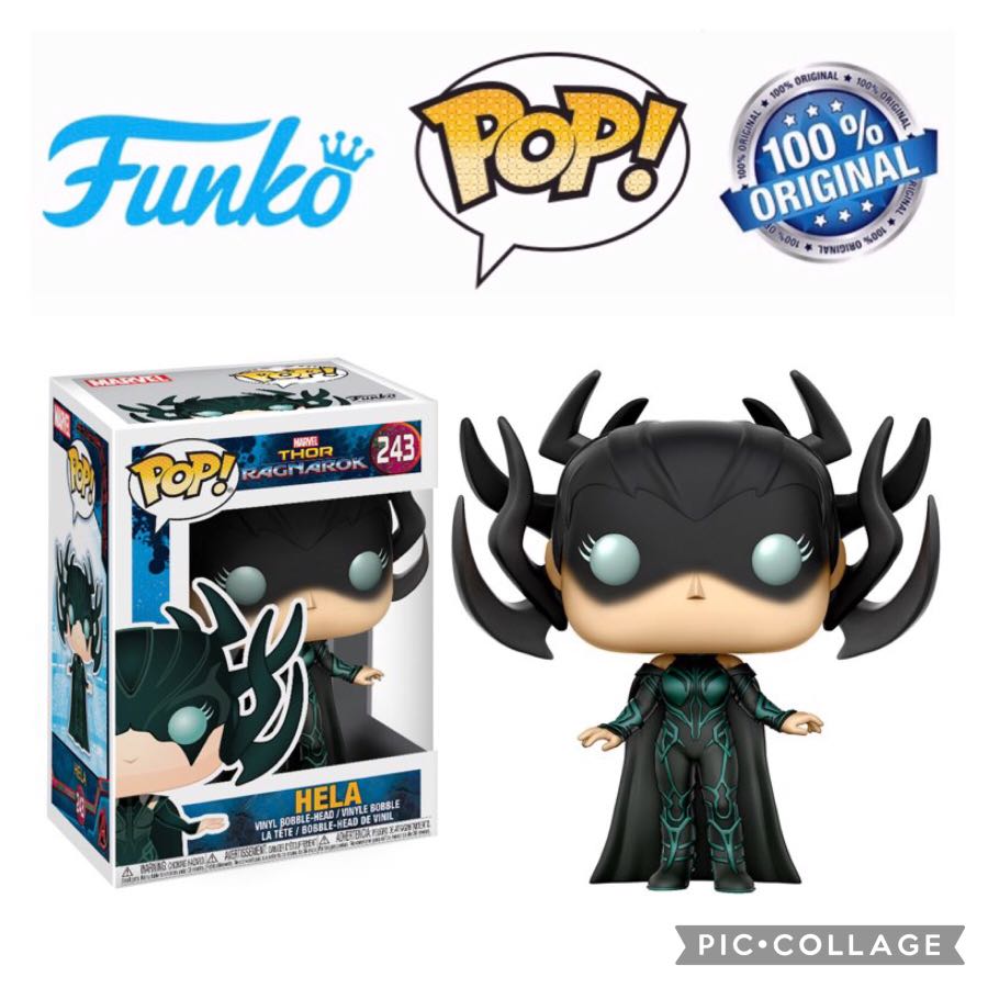 BNIB Funko Pop 243 Marvel Thor Ragnarok Hela Masked Bobble