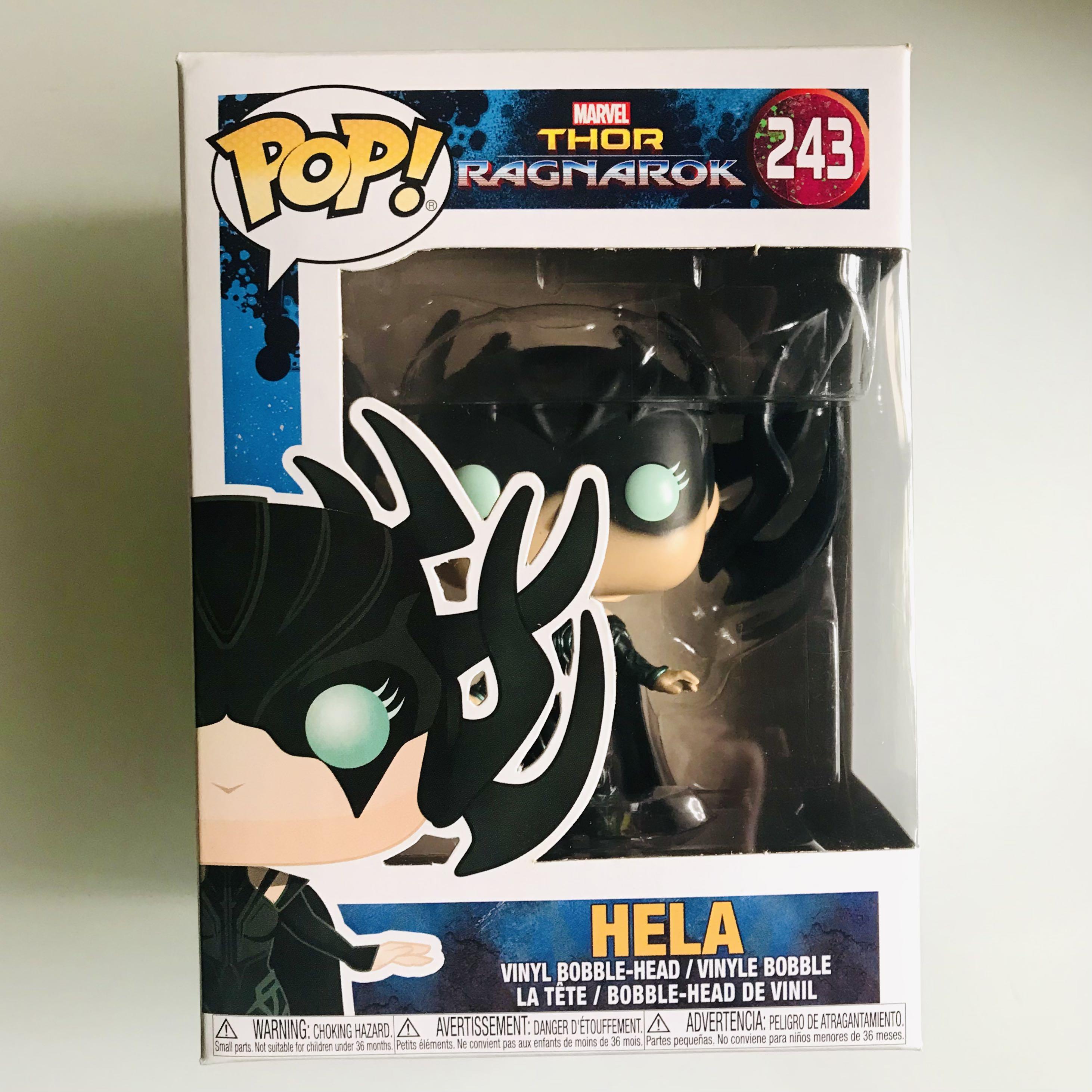 BNIB Funko Pop 243 Marvel Thor Ragnarok Hela Masked Bobble-Head