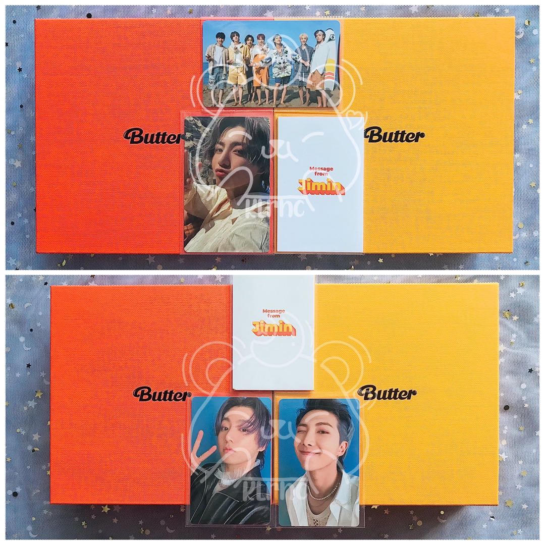 Butter Album Sets (Cream and Peaches Jungkook JK RM Namjoon Joon Jimin