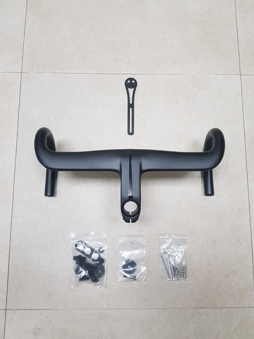 Carbon Integrated Handlebar 420mm 90mm, Sports Equipment, Bicycles