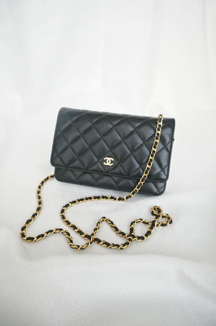 Chanel WOC - Gold Hardware - Fullset, 名牌, 手袋及銀包- Carousell