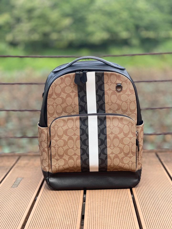 graham pack in blocked signature canvas with varsity stripe