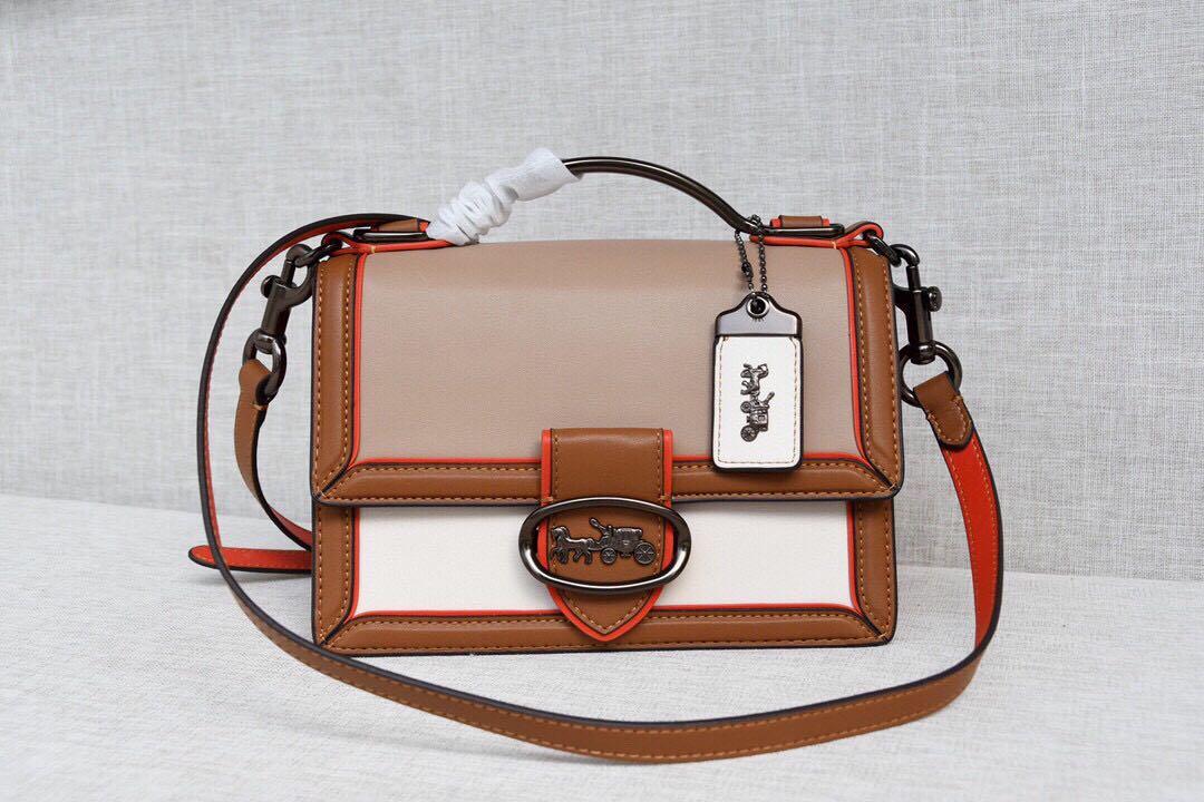 Coach Riley Top Handle 22 In Colorblock