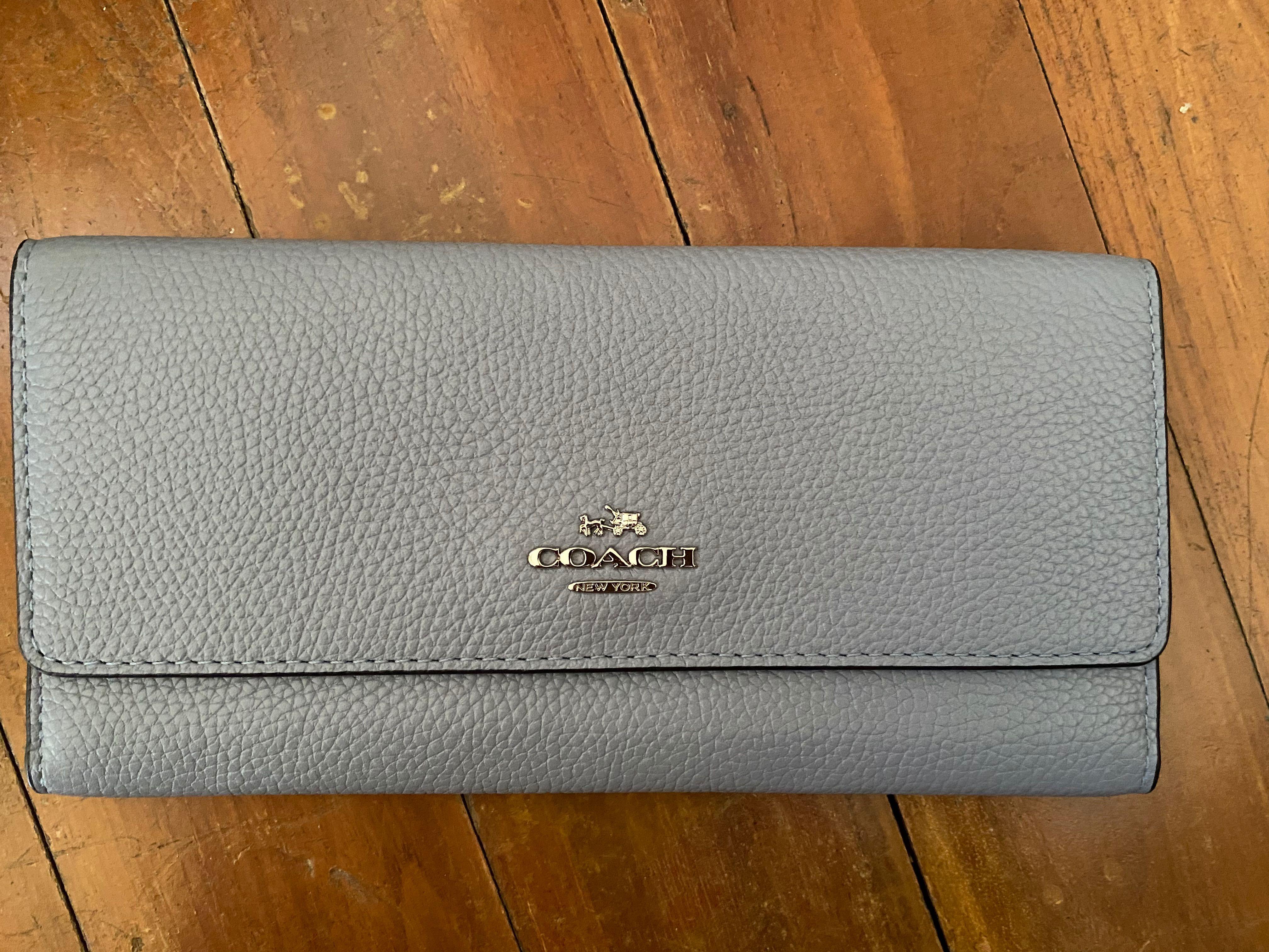 coach soft trifold wallet