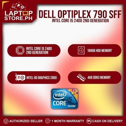 Computer Desktop CPU DELL 790 SFF Intel Core i5 2400 4gb 160gb (2nd generation) (Category: Desktops) located in Quezon City. Submitted by laptopstore.ph (Listing ID 1123405092, Image 2). Description: ▪️ DELL 790 Small Form Factor 📌 Intel Core Intel Core i5 2400 (2nd generation) 📌 4gb ddr3 memory (2 X 2gb) 📌 160gb sata 📌 Intel HD Graphics 2000 📌 LAN 📌 USB port 📌 PS2 ports 📌 VGA Package: System Unit Freebies: Power Cord WARRANTY: 1 Month Wa