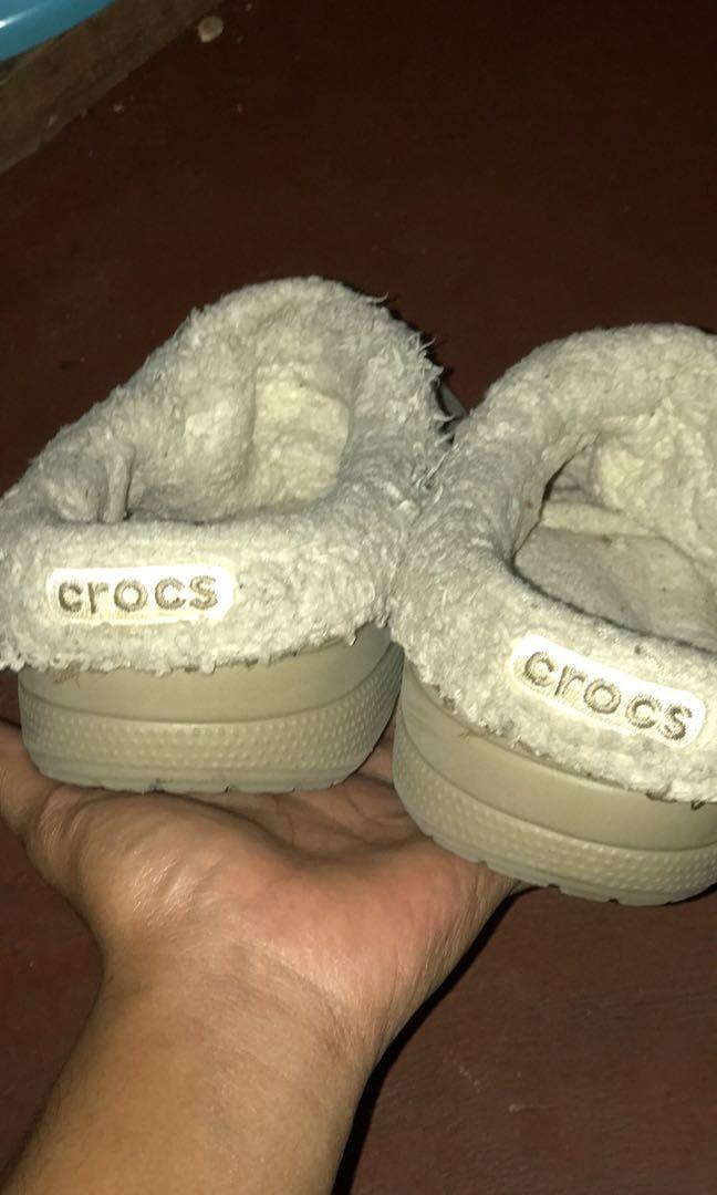 Crocs Fleece lined Men s Fashion Footwear Slippers Slides on