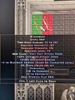 Windforce 8% ML Perfect Diablo 2 Resurrected
