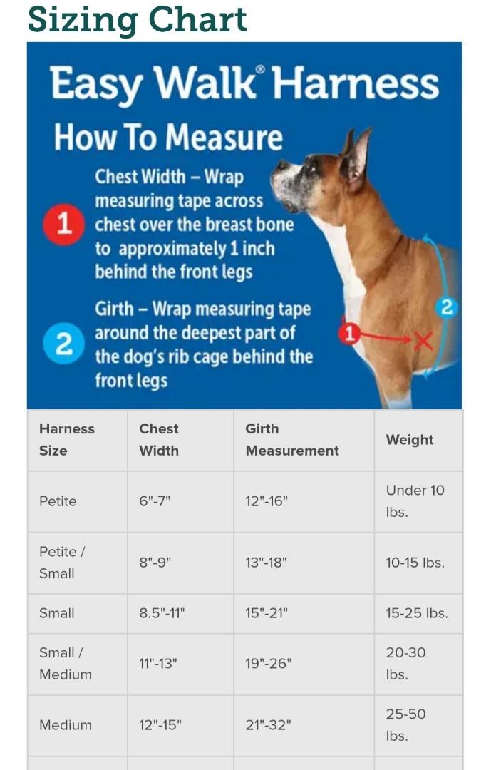 easy walk no pull dog harness