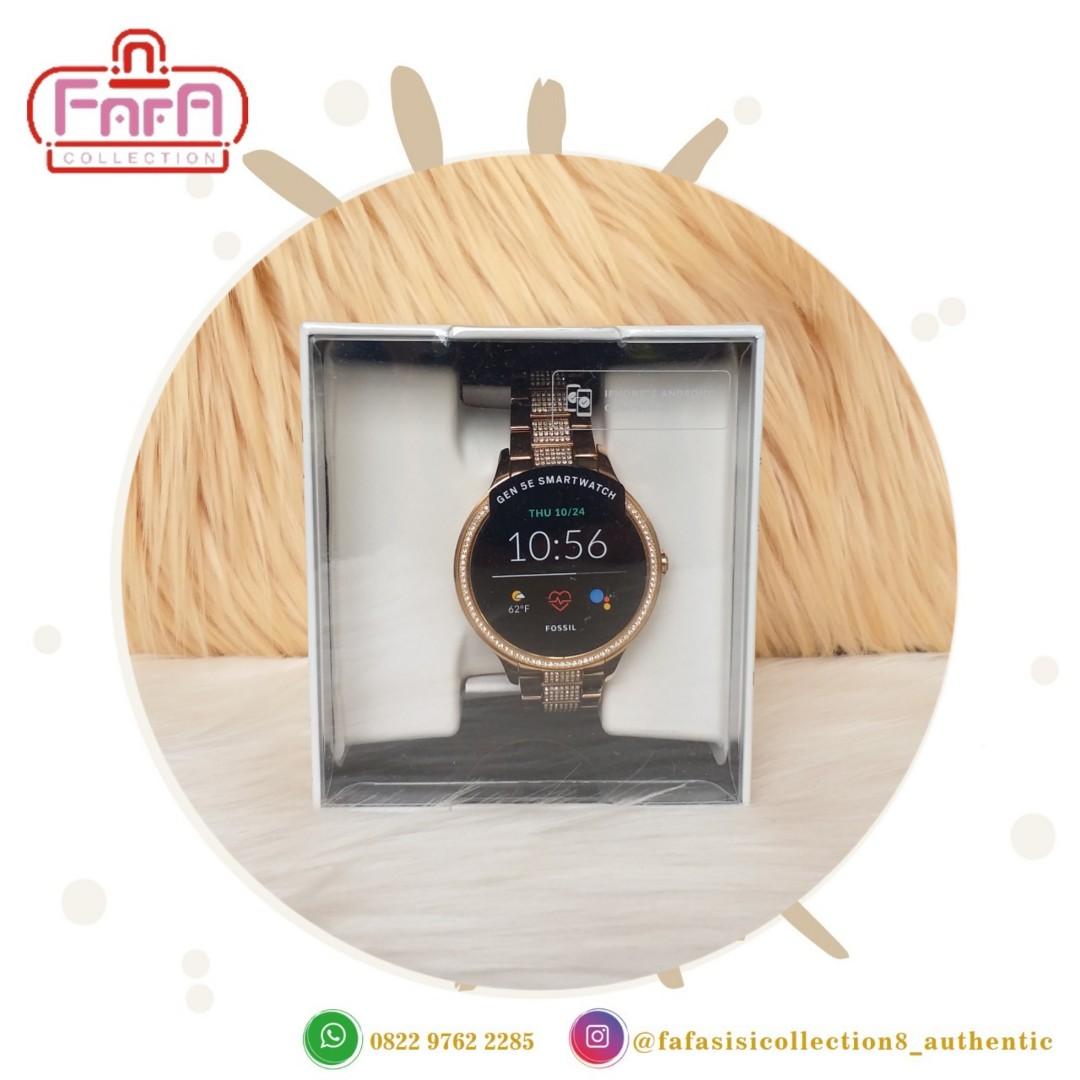 FOSSIL Smartwatch GEN 5E Stainless Steel Rose Gold Tone Womens