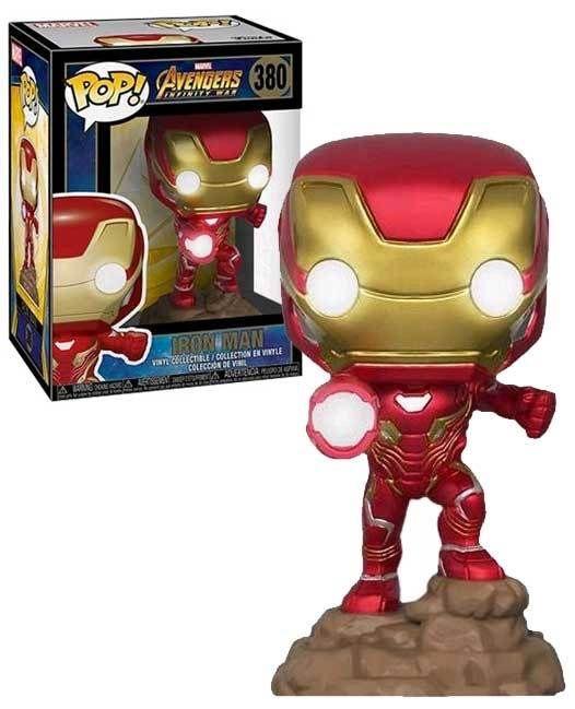 Iron man funko pop light sale up