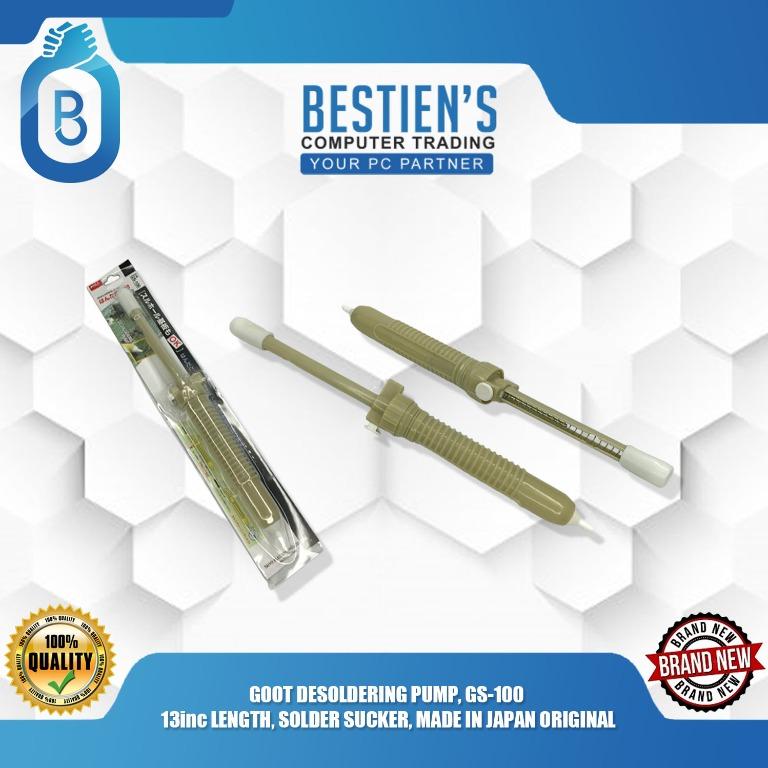 Goot Desoldering Pump Gs 100 13inc Length Solder Sucker Made In Japan Original Computers Tech Parts Accessories Other Accessories On Carousell
