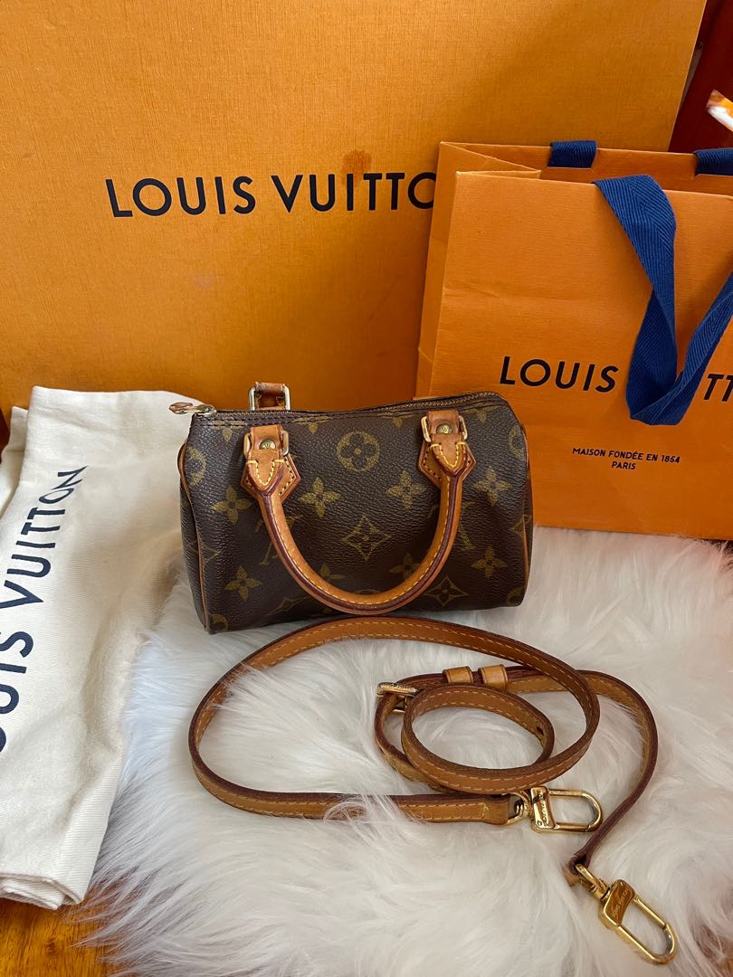 Louis Vuitton Nano Speedy / Mini HL cloth bag - ShopStyle